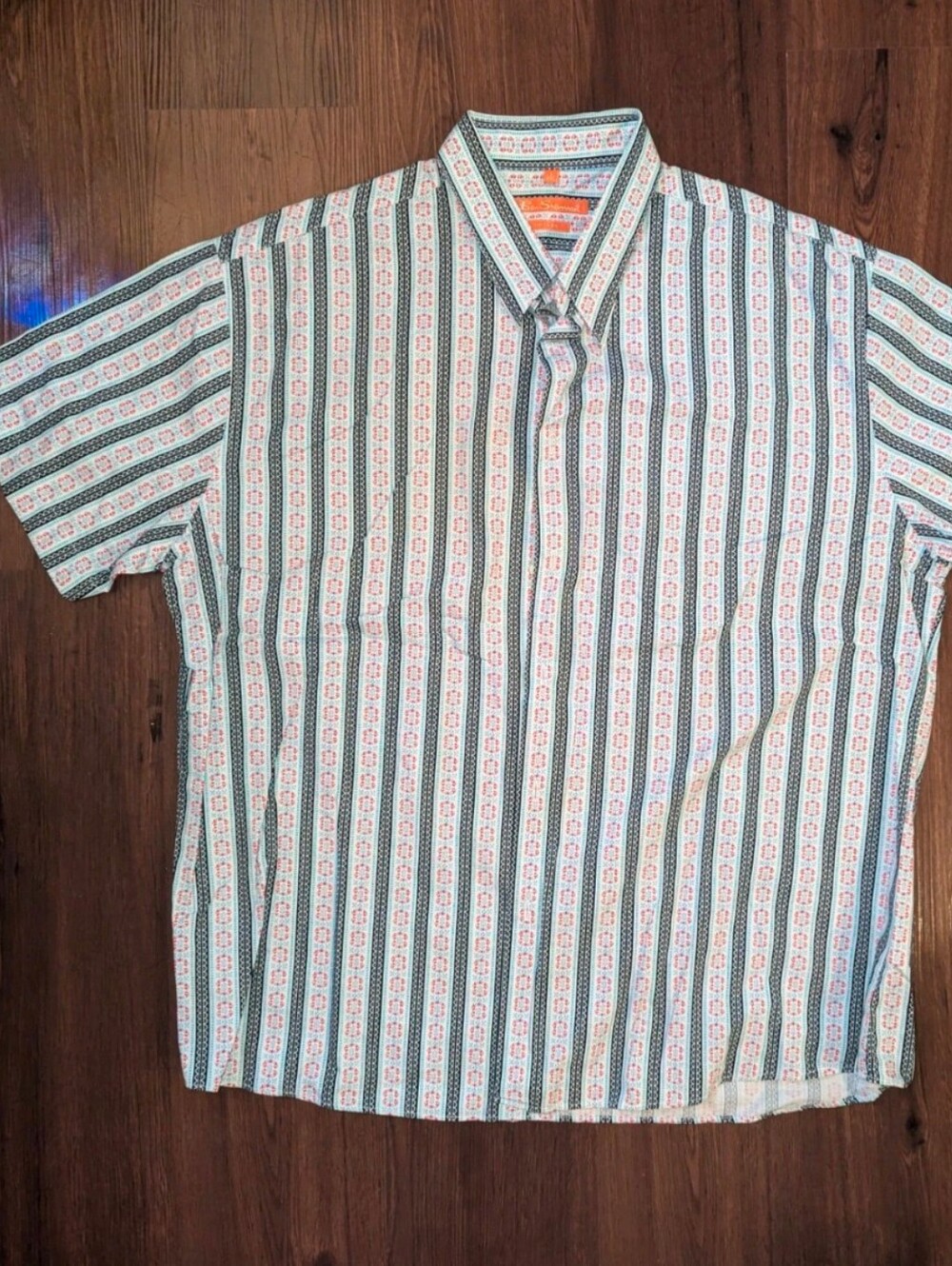 Ben Sherman Vintage Stripe Button Up, Men's 2XL